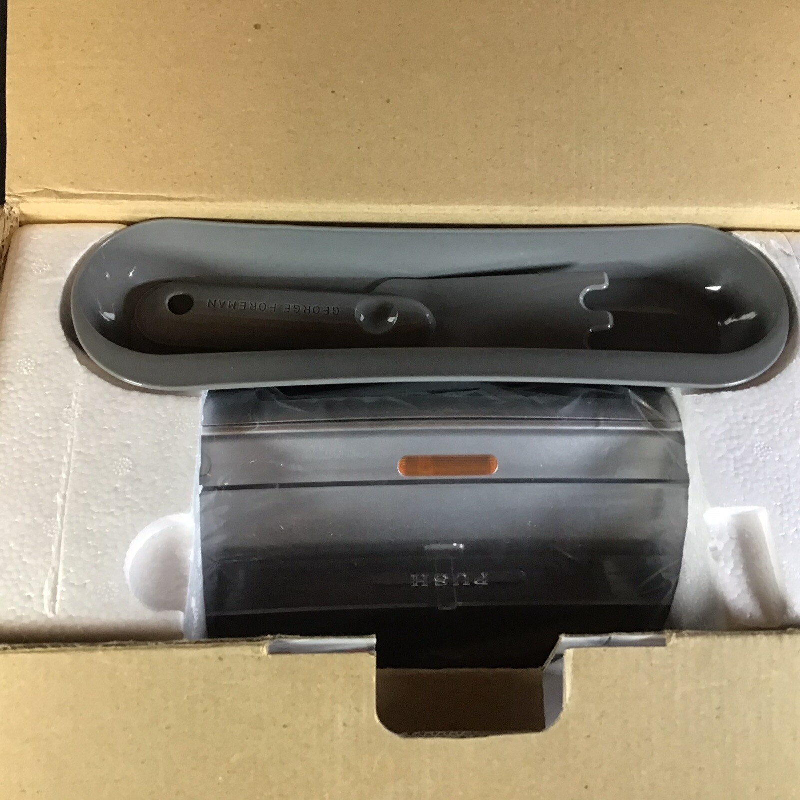 George Foreman Grill Lean Mean Fat Reducing Grilling Machine Bun Warmer GR19BW