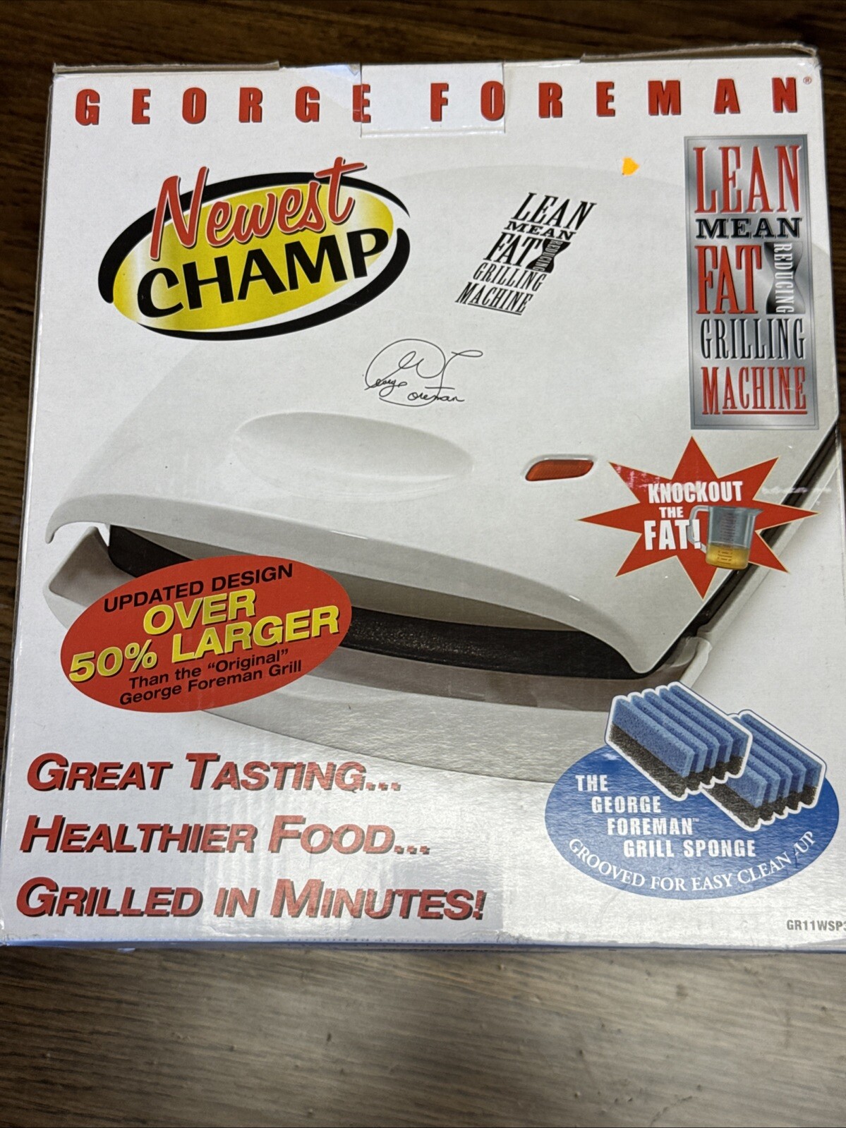 Newest Champ George Foreman GR11WSP3 Indoor Grill Grilling Machine