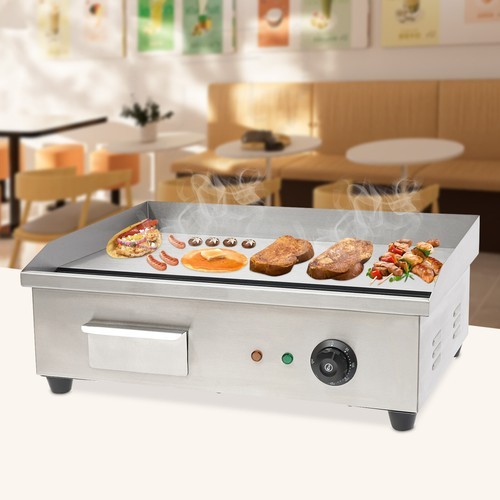 22 Inch BBQ Electric Countertop Griddle Flat Grill Commercial Grill Plate 3000W