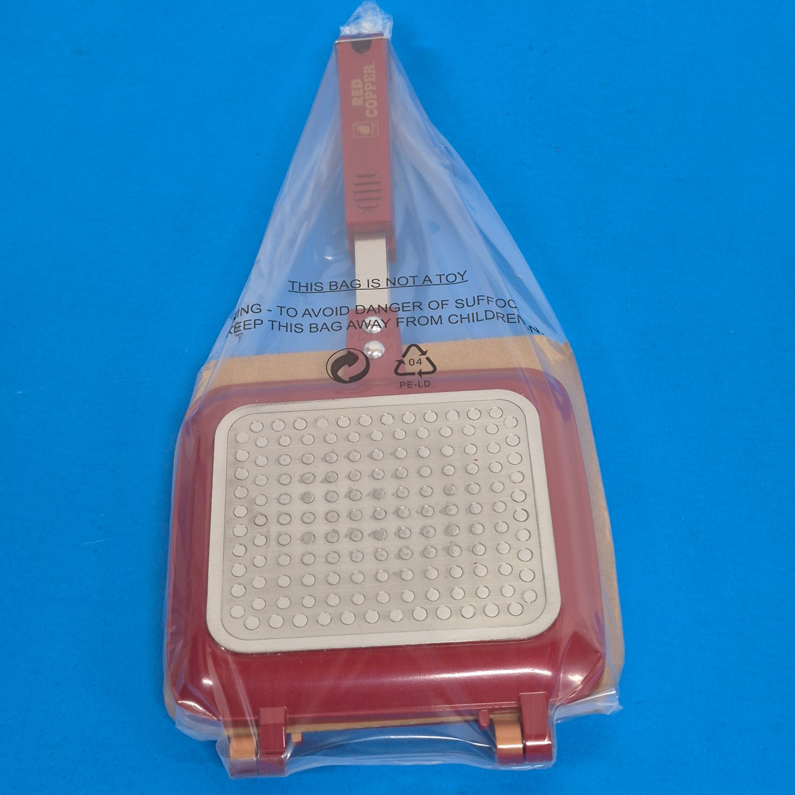 New open box Red Copper Flipwich Non-Stick Stovetop Panini & Sandwich Maker