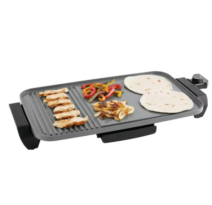 Mainstays Plus 12″x20″ Electric Ceramic Griddle with Nonstick Surface, 1500 Watt