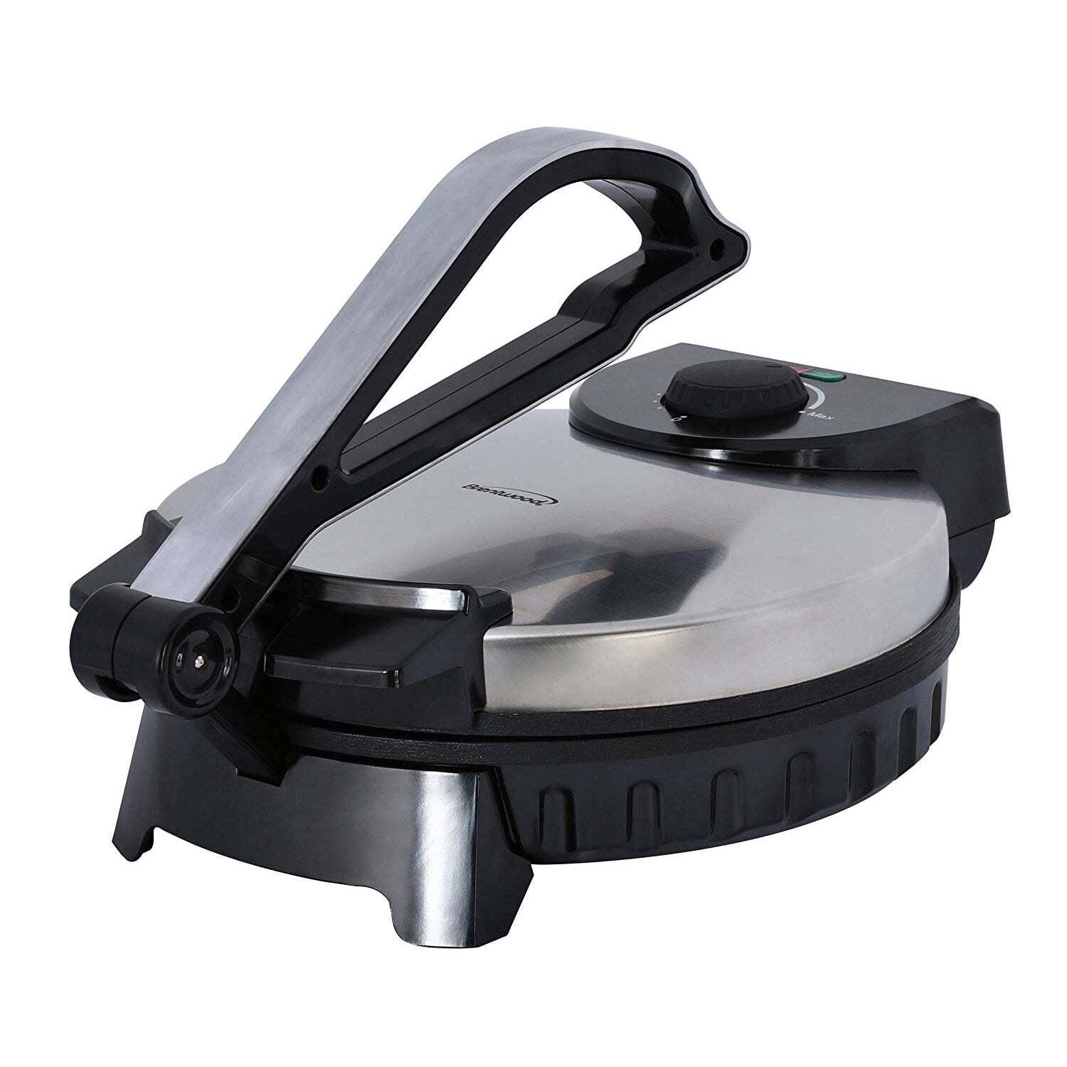 Brentwood TS-128 Stainless Steel Non-Stick Electric Tortilla Maker 10-Inch