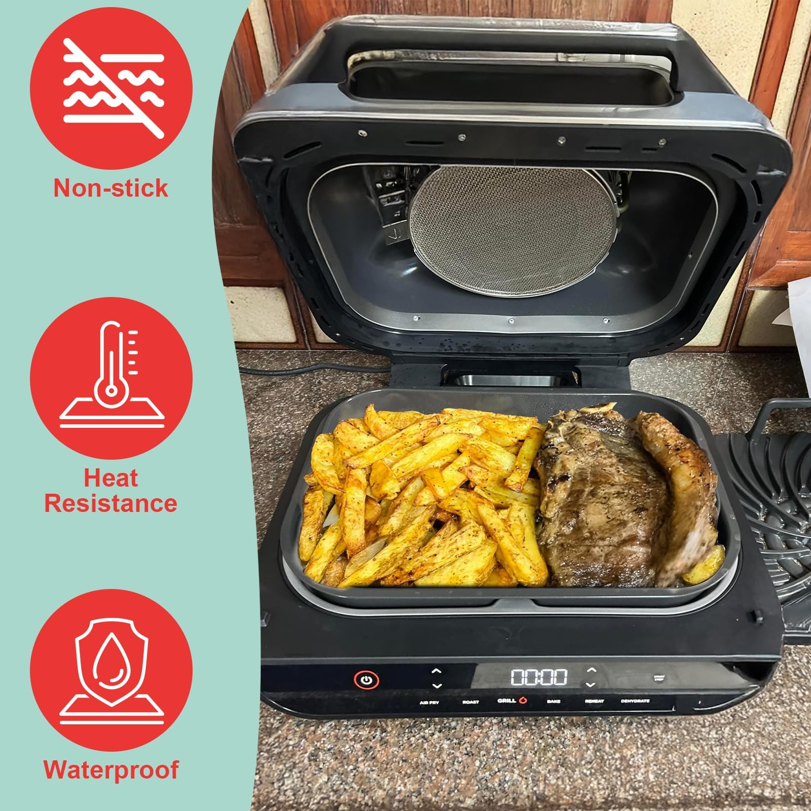WEBROIL FG551 Grill Griddle Plate Roast Rack
