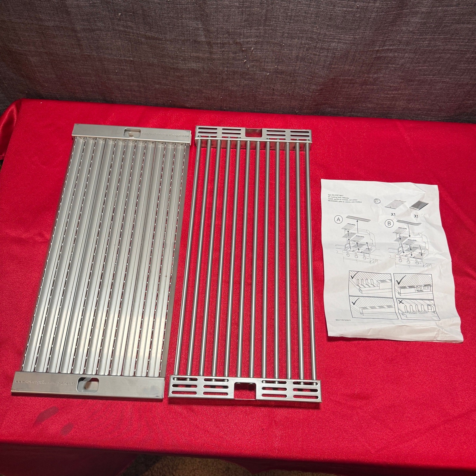 Saber SBR55710617 Grill Cooking Grate & Infrared Emitter Kit 55710617 NEW OEM