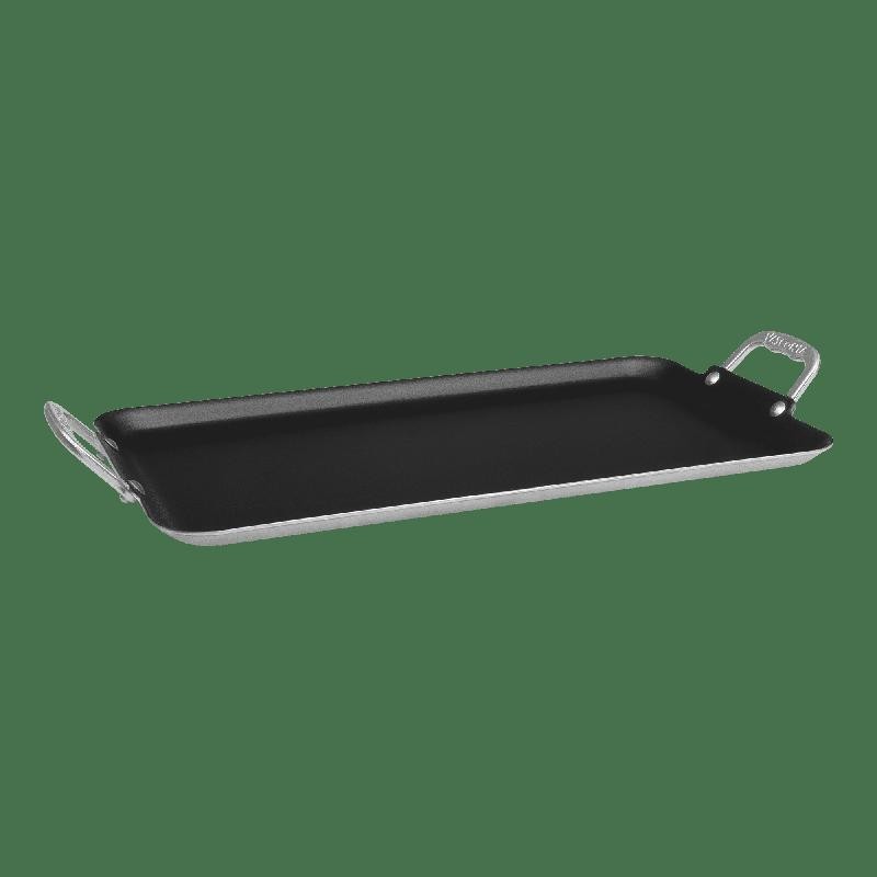 Nonstick Double Burner Griddle Aluminum Dishwasher Oven Safe Cooking Kitchen New