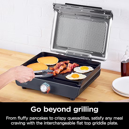 Ninja Sizzle GR101 Indoor Grill & Griddle 500°F 1450W Free Shipping