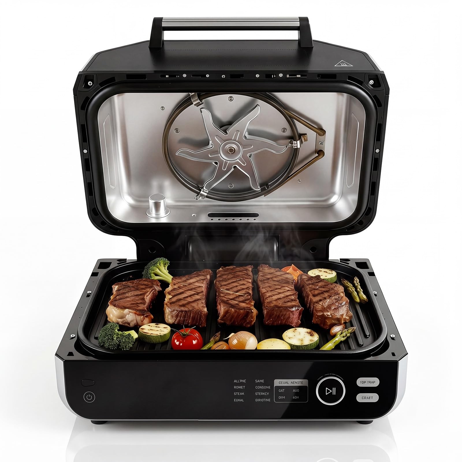 Electric Grill Outdoor/Indoor, 8-in-1 Multifunctional Large Electric BBQ Gril…