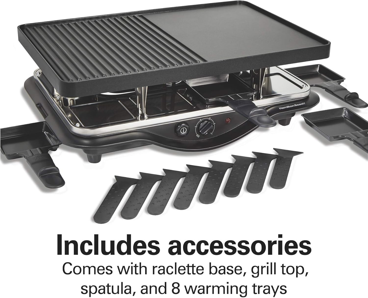 Parrilla Eléctrica Para 8 Personas, 200 Pulgadas Cuadradas Antiadherente NEW US.