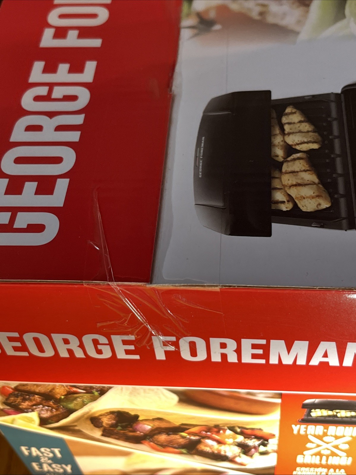 George Foreman GRP1060B Grill & Panini Press Ceramic , Brand New