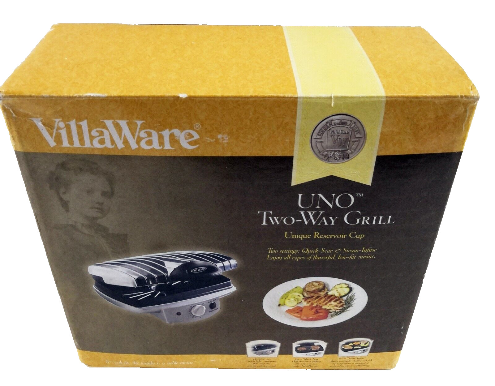 Villaware UNO Two Way Indoor Grill