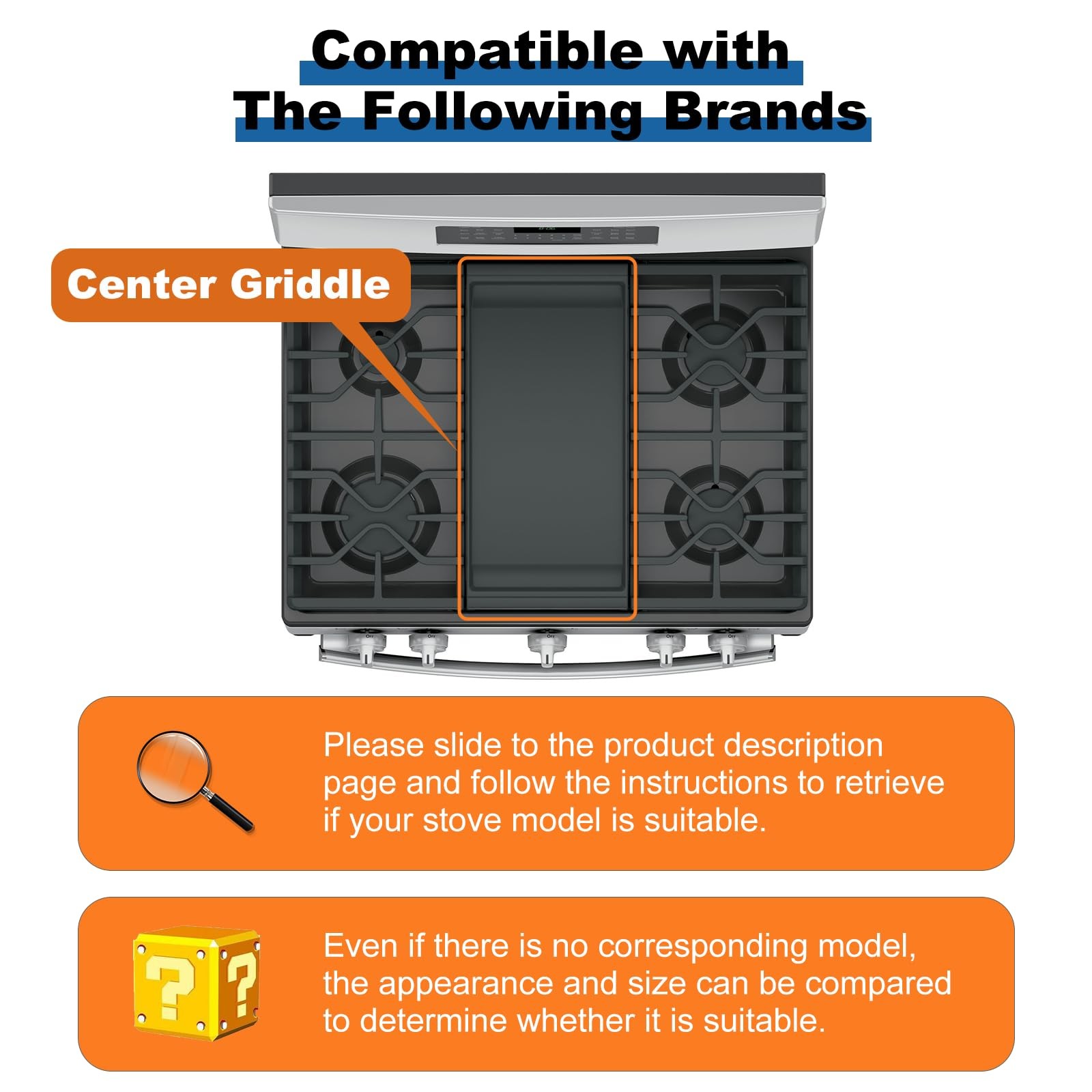 Newly Upgraded Ceramic Coating Griddle Replacement for GE Gas Stove, WB31X247…