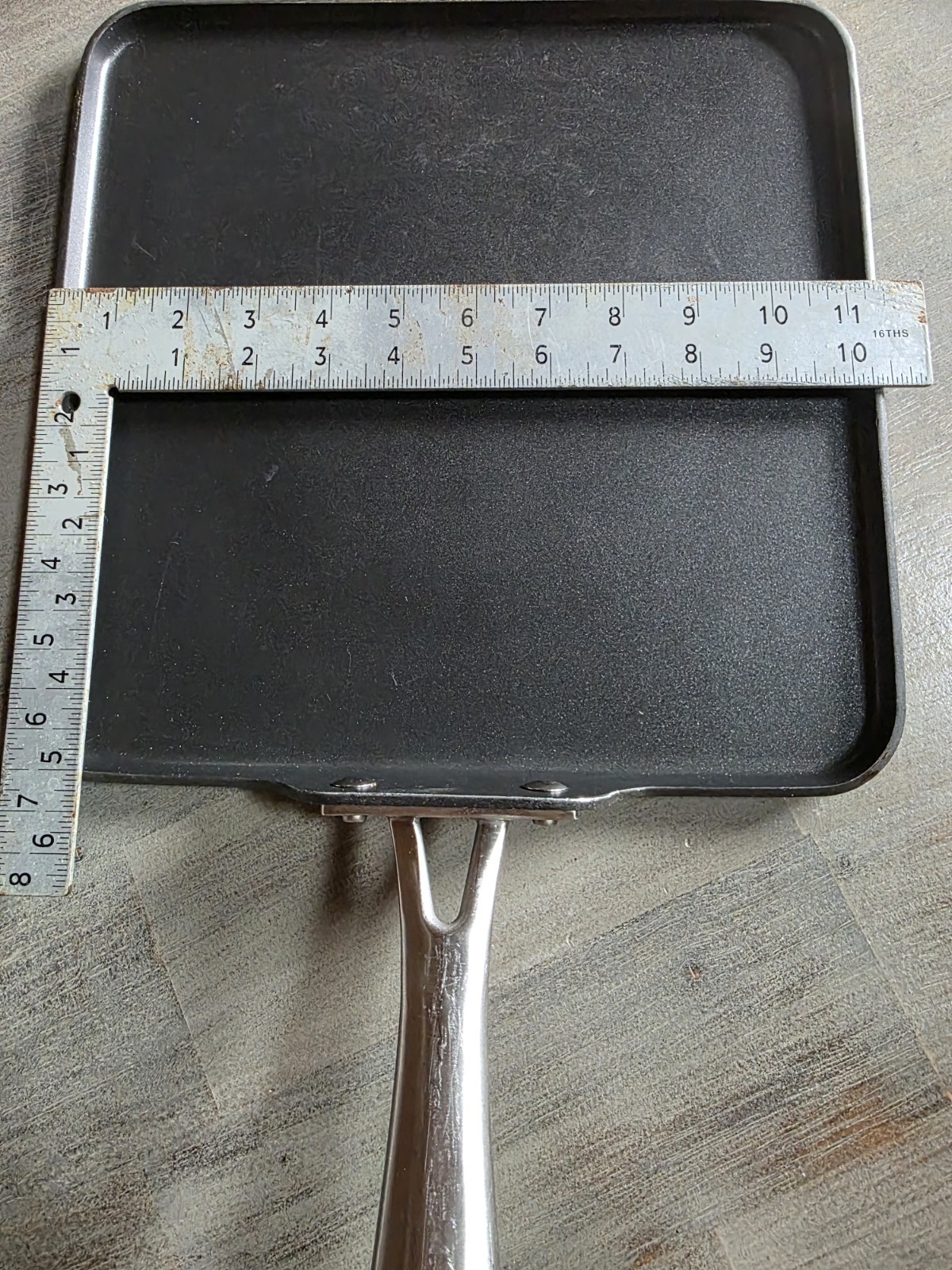 Cuisinart 11″ Square Griddle Pan Tortilla Flatbread Grilled Cheese Pancake