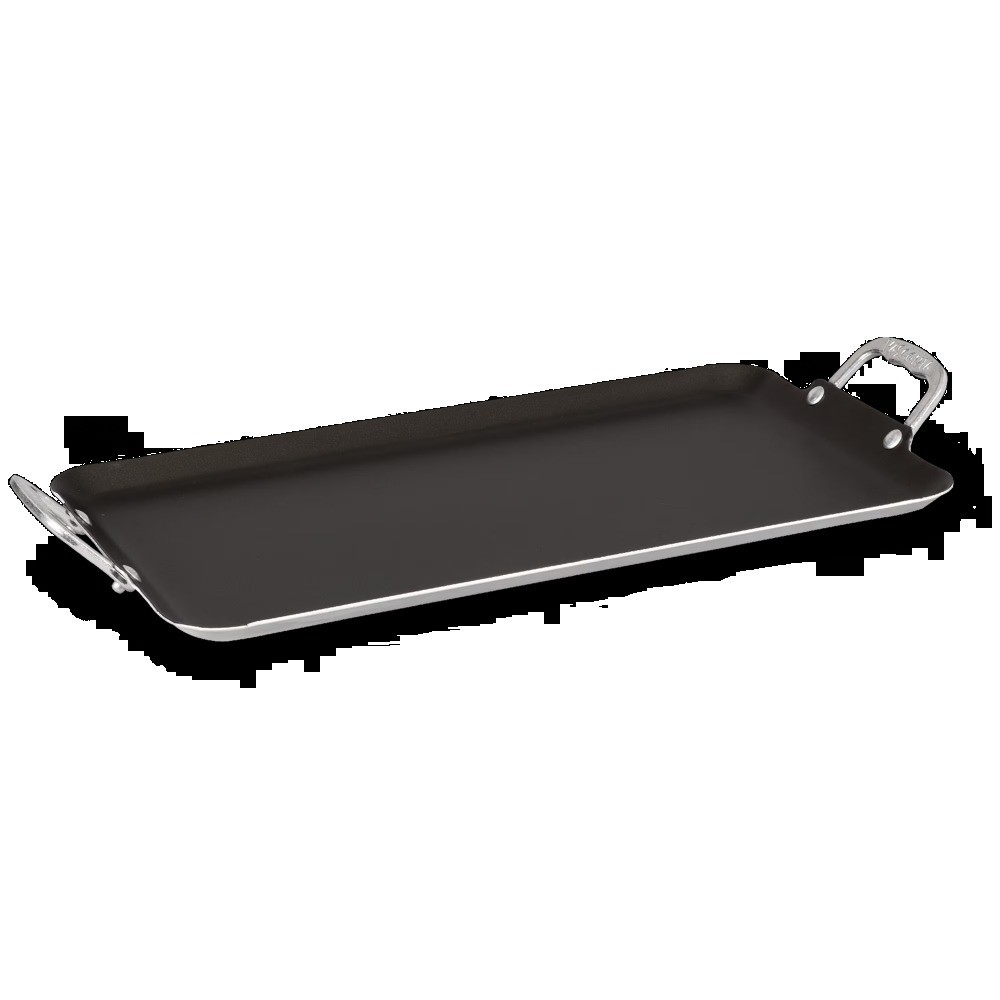 Nonstick Double Burner Griddle 20×11 Inch, 100% Aluminum, Oven Safe 450°F,