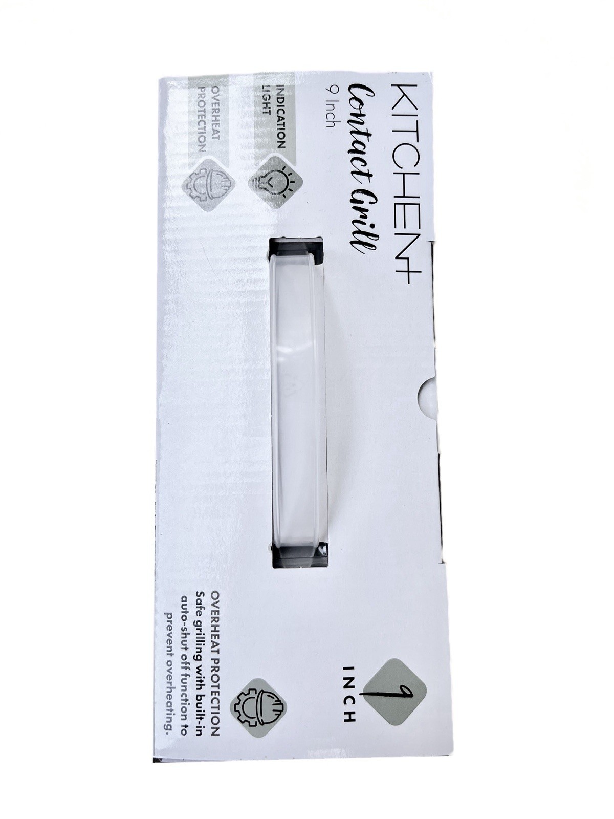 Countertop Electric Contact Grill Kitchen+ Appliance – 9” x 6.5″ Cook Area