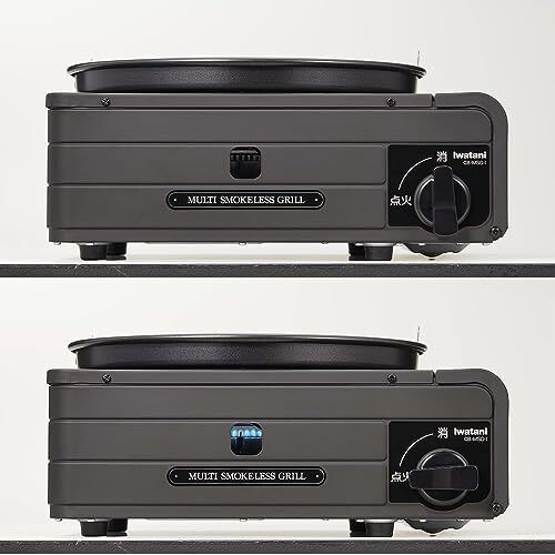 Iwatani Cassette Stove Cassette Fu Multi Smokeless Grill Black CB-MSG-1