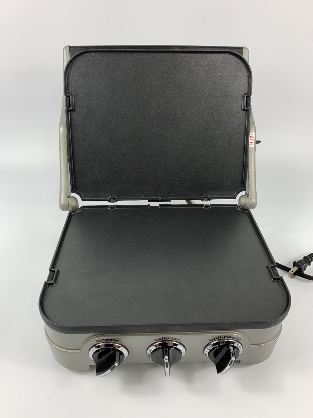 Cuisinart GR-4N 5-in-1 Grill Griddler Panini Maker 120V/1500W TESTED WORK GREAT