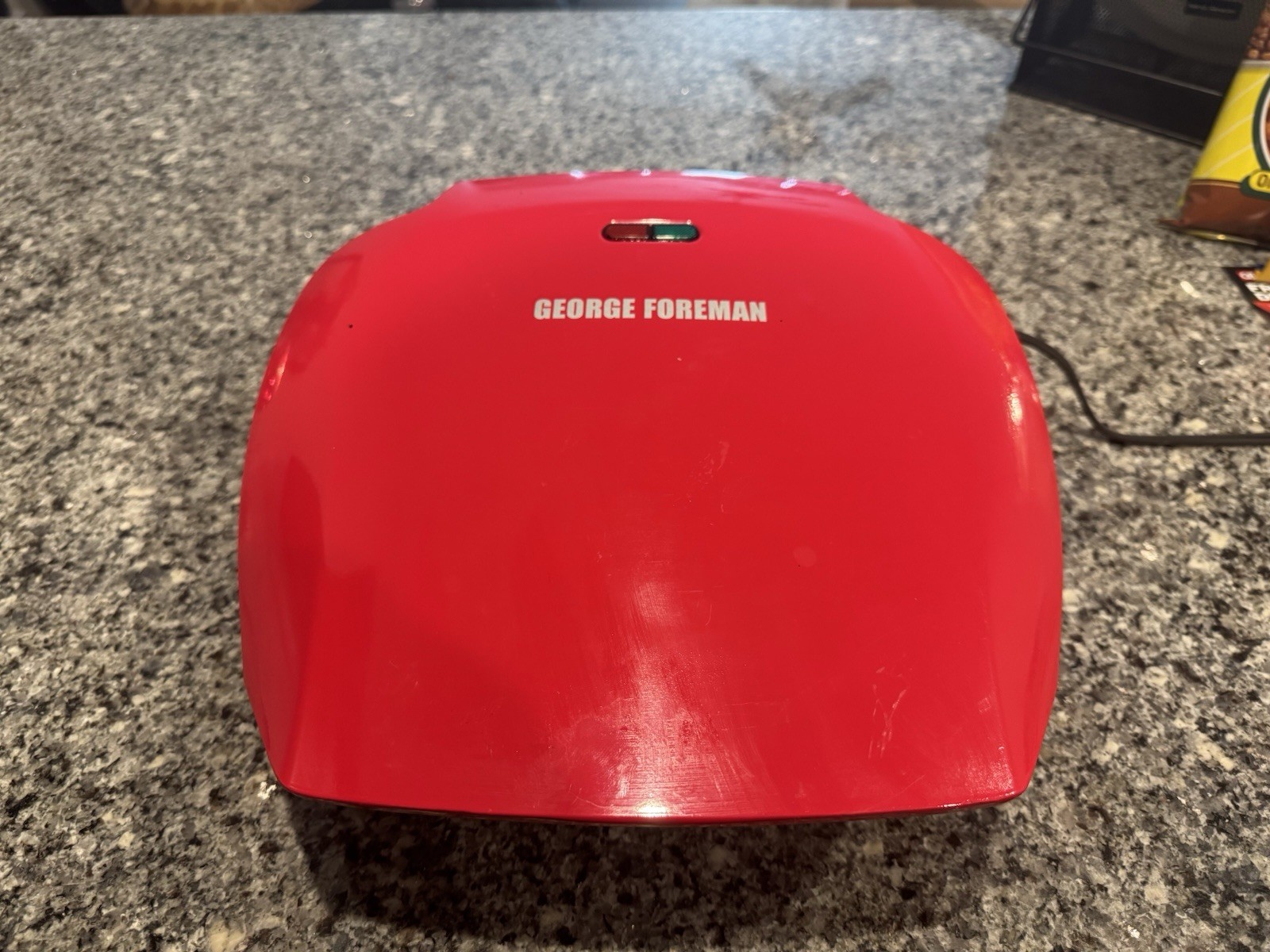 George Foreman Electric Grill GPR360R in Red w/Drip Plate – Used Without Box