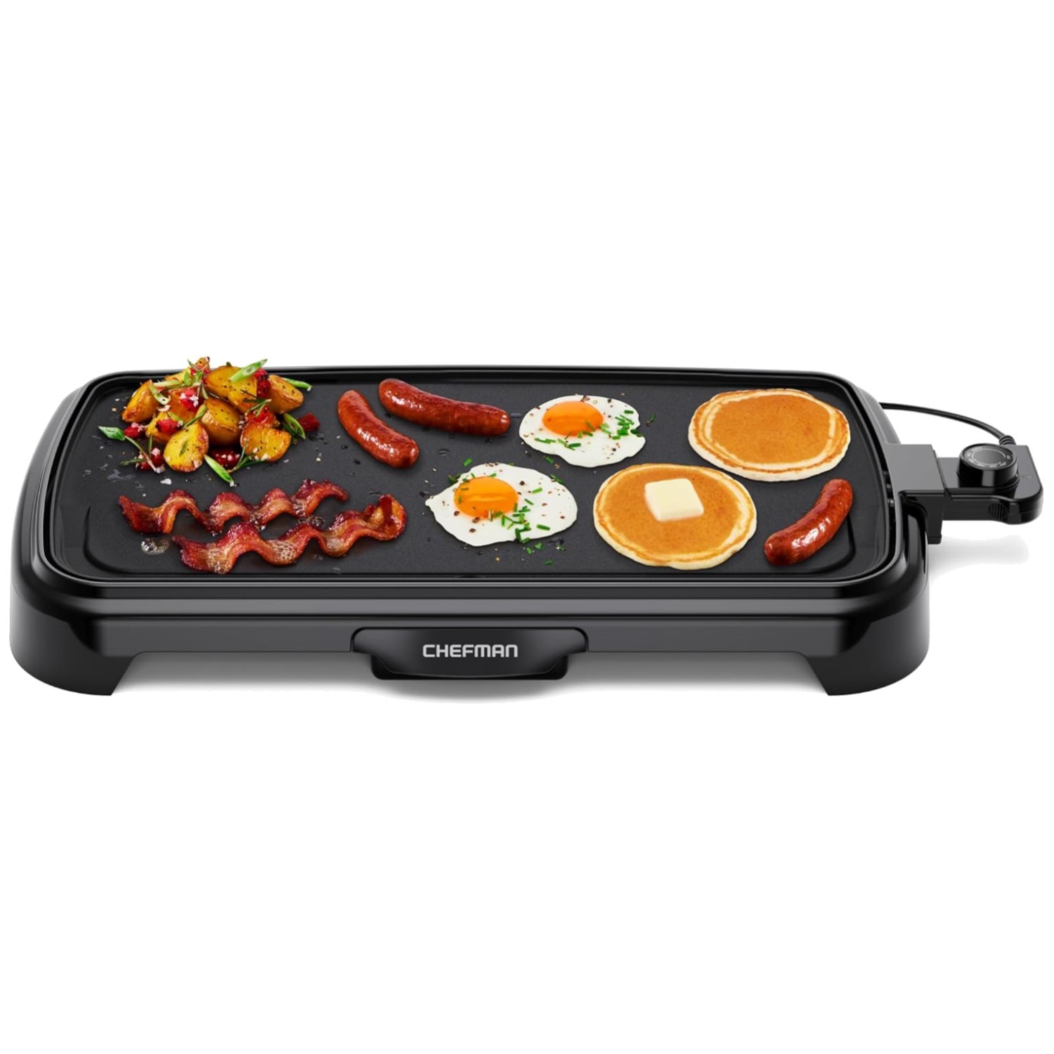 Immersible Flat Top Grill for Burgers, Eggs, Pancakes
