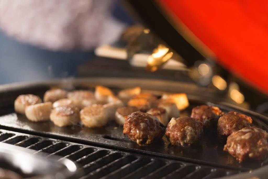 Half Moon Cast Iron Reversible Grill Griddle for 24 in. Big Joe™