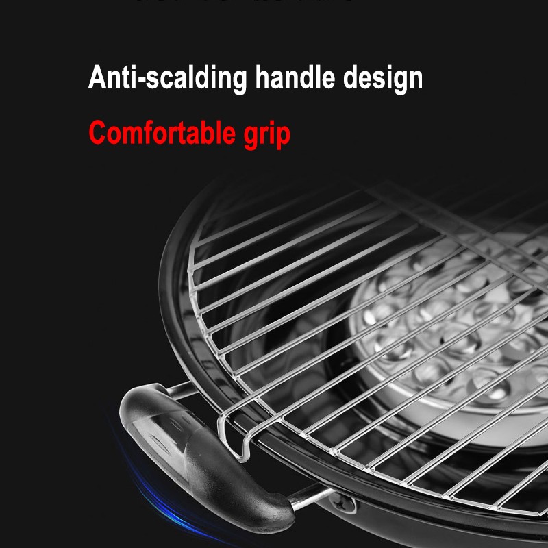 Indoor Grill Pan with Revolving BBQ Plate Asador Griddle Pan for Gas Stove Top