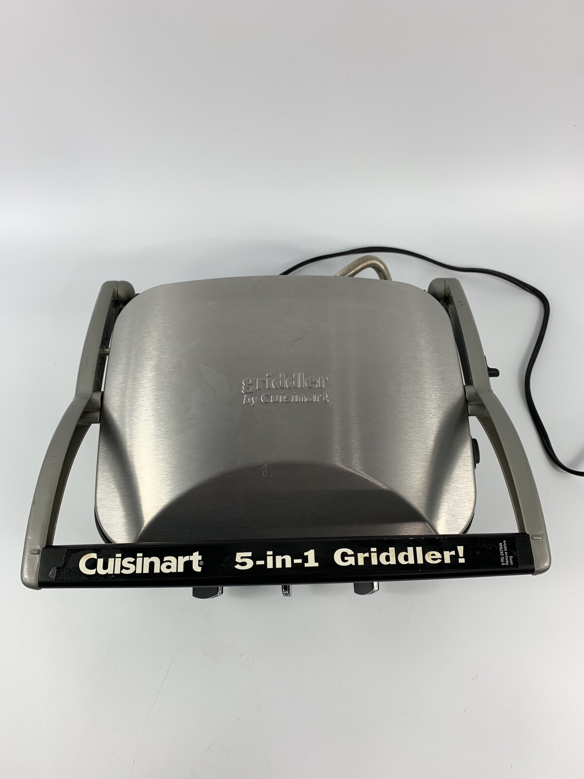 Cuisinart GR-4N 5-in-1 Grill Griddler Panini Maker 120V/1500W TESTED WORK GREAT