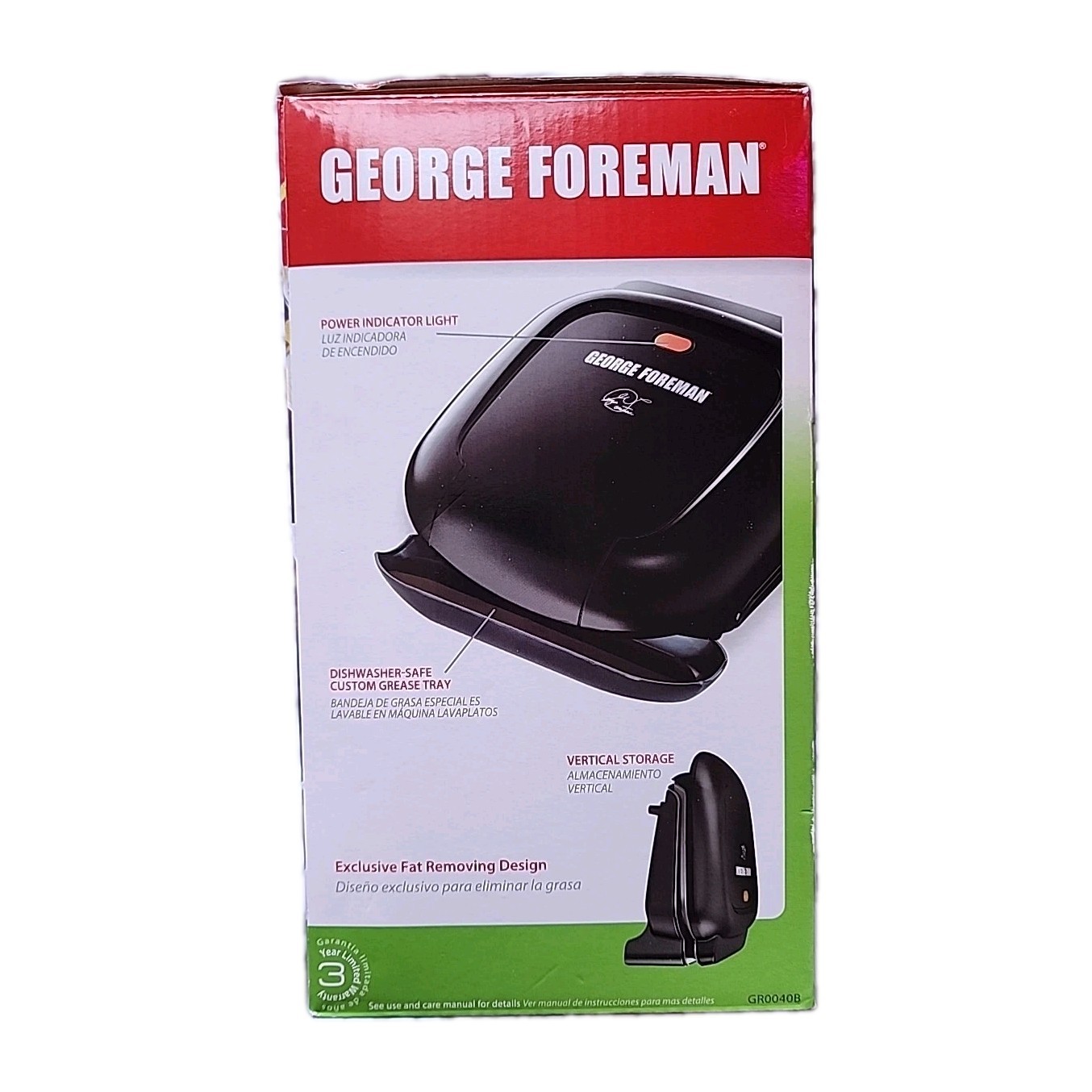 George Foreman 2 Serving Classic Electric Indoor Grill Excellent for Weight Loss