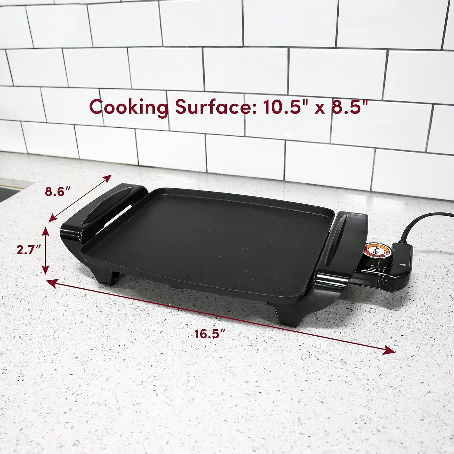 Comal Electrico Plancha Portatil Electric Asador Planchas Electricos 10.5″x 8″