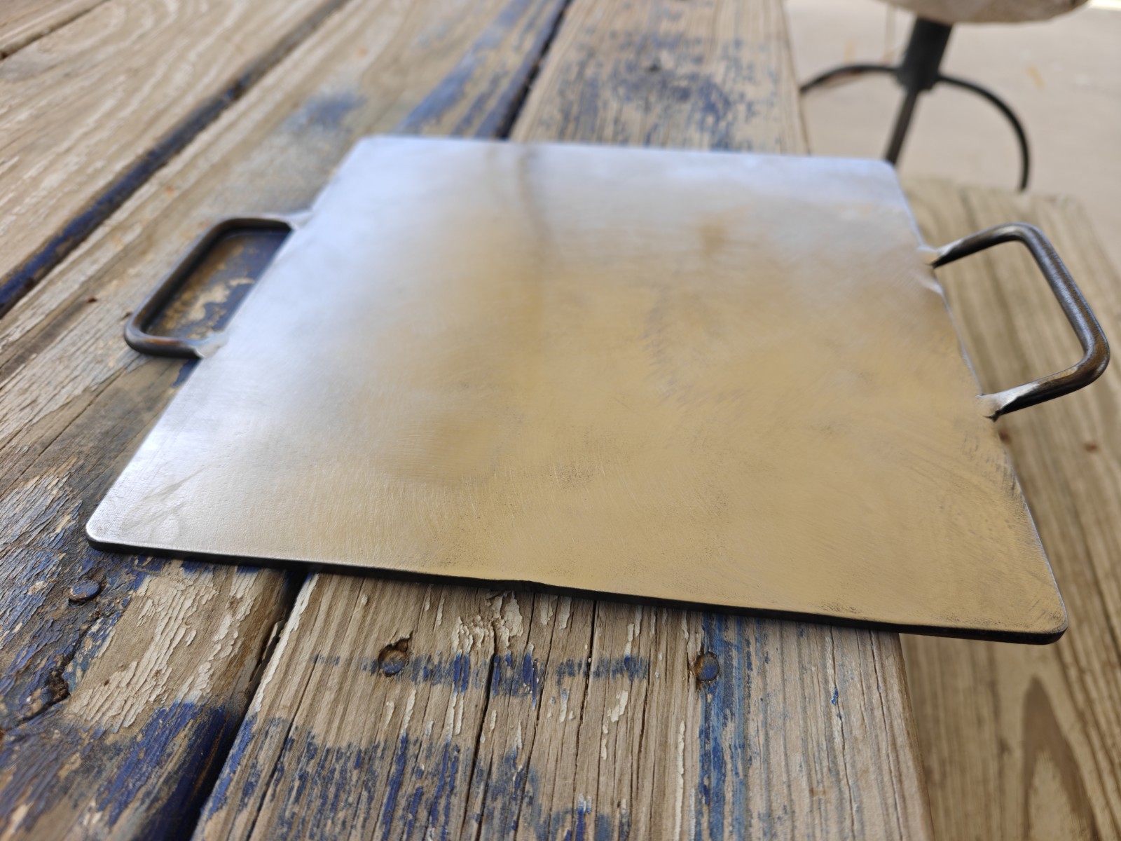 Heavy Duty Steel Comal – 8×8 Inch Tortilla Griddle, 3/16″ Plate