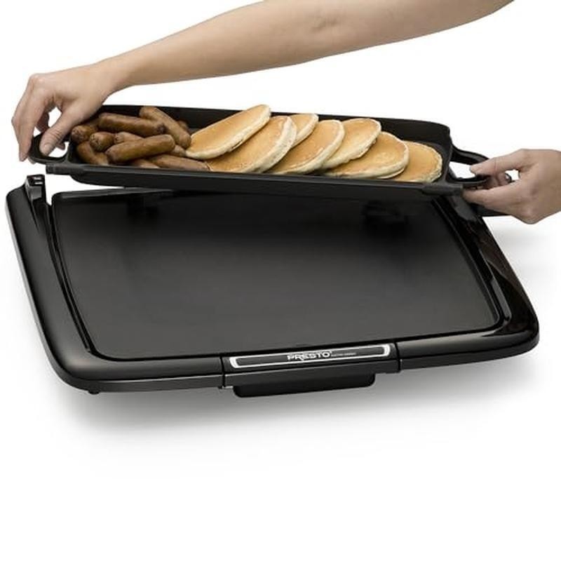 Nonstick Electric Griddle Cooking Surface Multi-Function Warming Tray Easy Clean