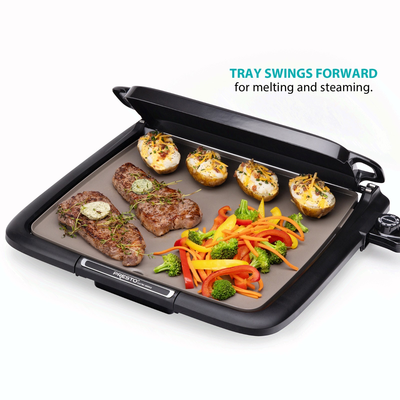 Ceramic Electric Griddle/Warmer Plus, Black 07024