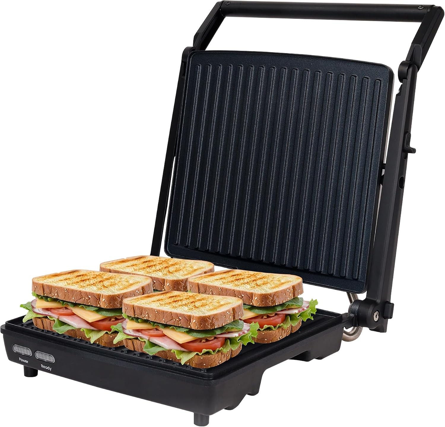 Panini Press Gourmet Sandwich Maker Super Slim Design with Foldable Handle