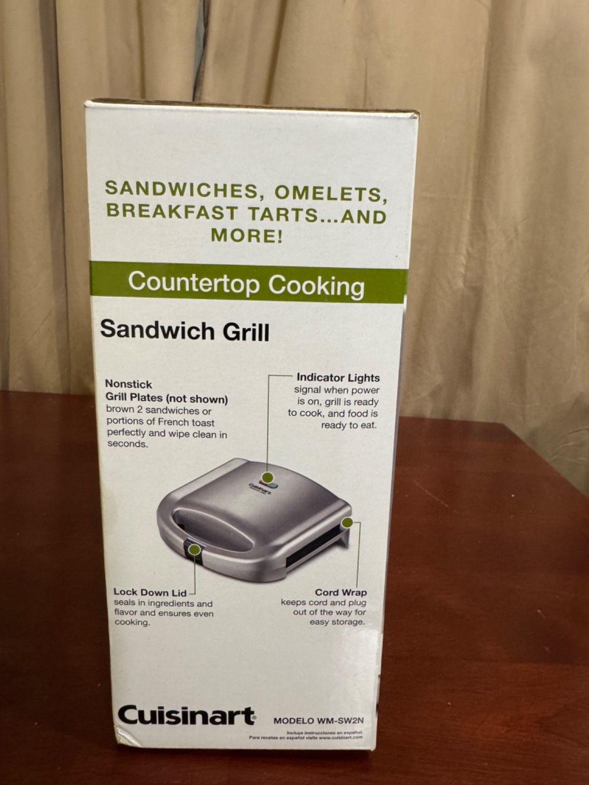 Cuisinart WM-SW2N Countertop Cooking Dual Non-Stick Sandwich Grill Maker