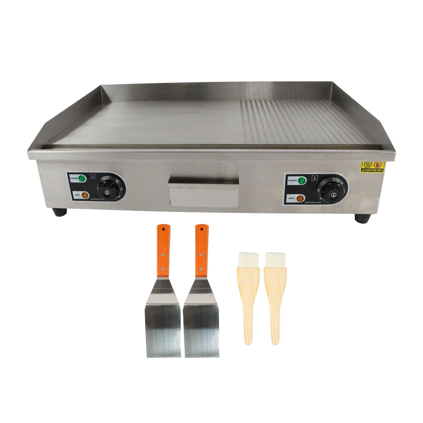 30″ Flat Top Electric Grill 3000W Commercial Griddle Stainless Steel Countertop