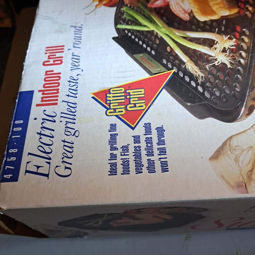 Vintage Sunbeam Electric Indoor Ceramic Grill Tested Complete