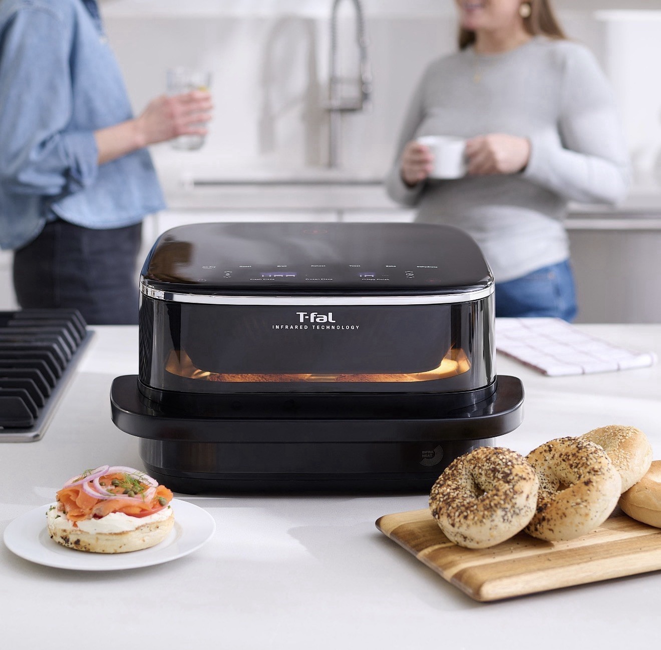 T-fal Infrared Technology Indoor Electric Grill 1600W 120V Black Temp Control