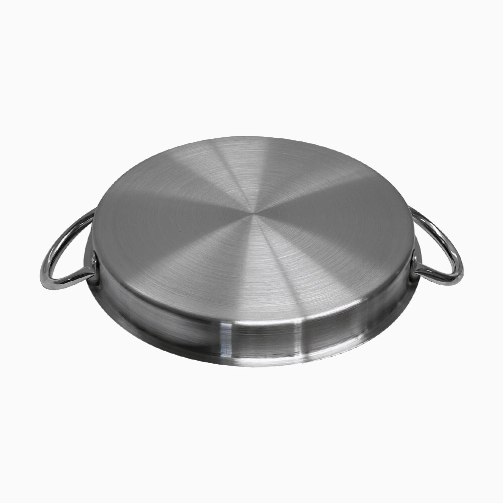 24-1/2″ Depth HD Non-Stick Stainless Steel Comal Griddle Pan Grill With Handles