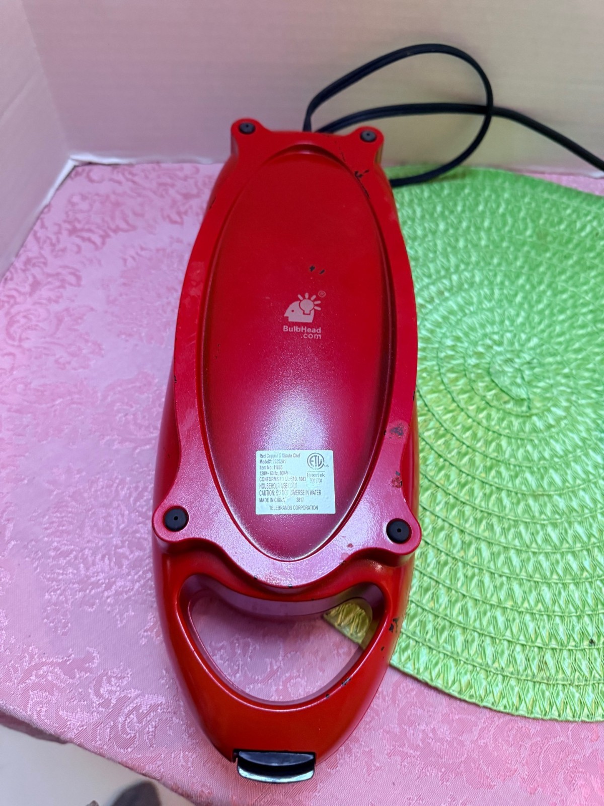 Copper Red 5 Minute Chef Electric Meal Maker Frying Pan NonStick 22852A1 – CLEAN