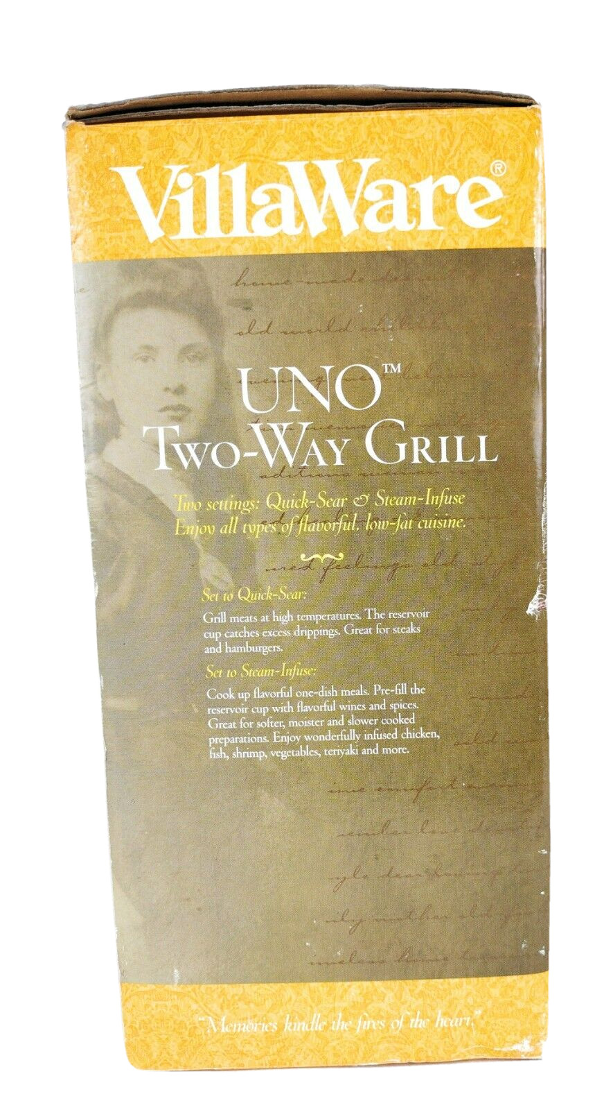 Villaware UNO Two Way Indoor Grill V2030 New in Open Box