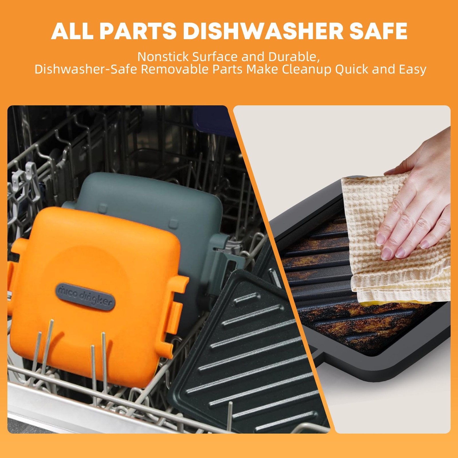 Microwave Sandwich Maker, Snack Maker & Panini Press, Removable Non-Stick Pla…