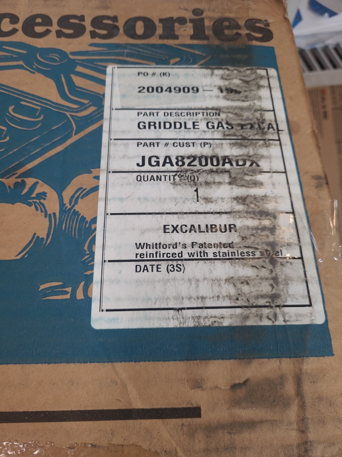 Jenn Air JGA8200ADX GRIDDLE GAS EXCALIBUR