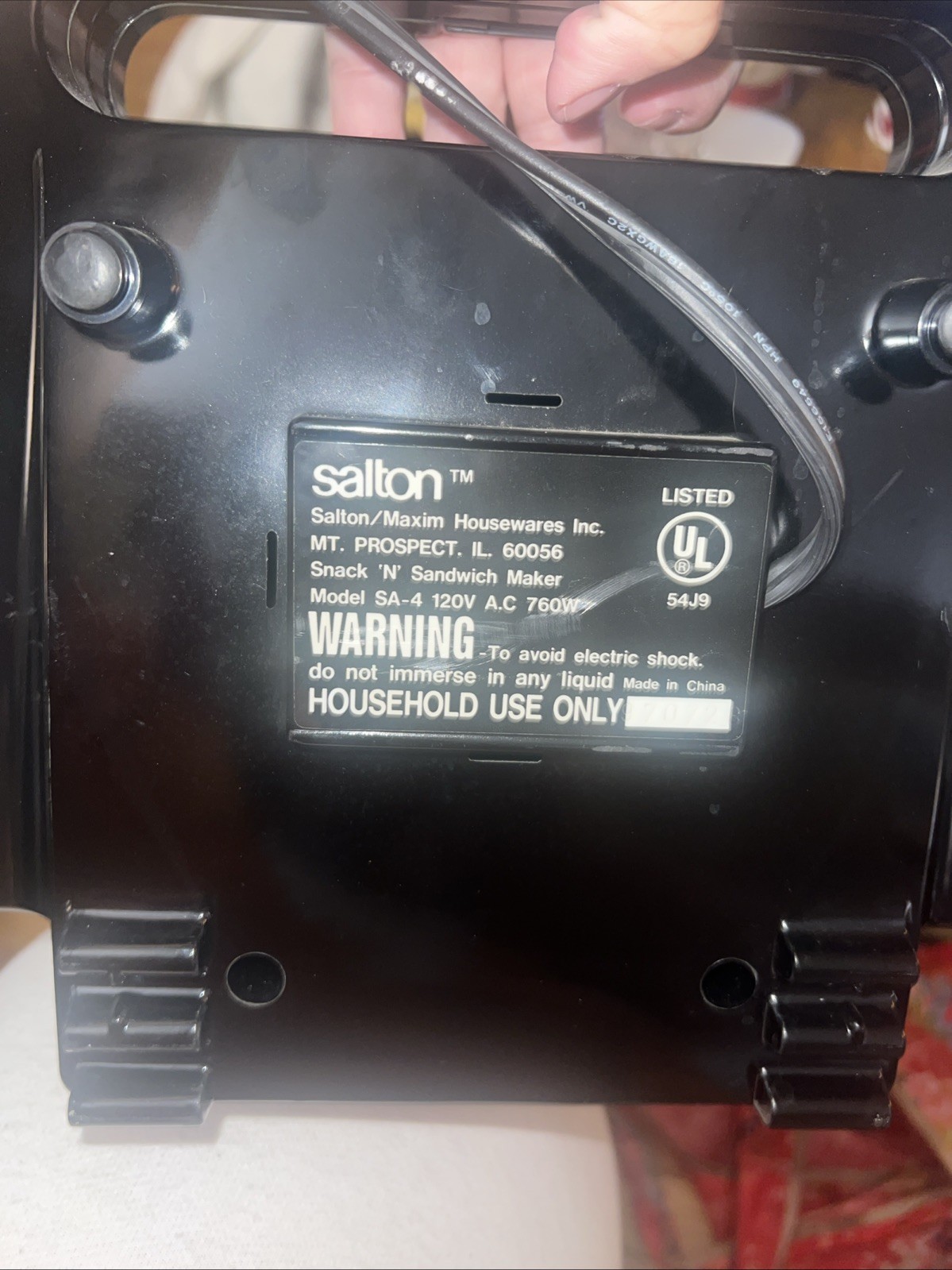 Vintage Salton Sandwich/Belgin Waffle w/Non-Stick Cooking Surface, Makes 2 🥪