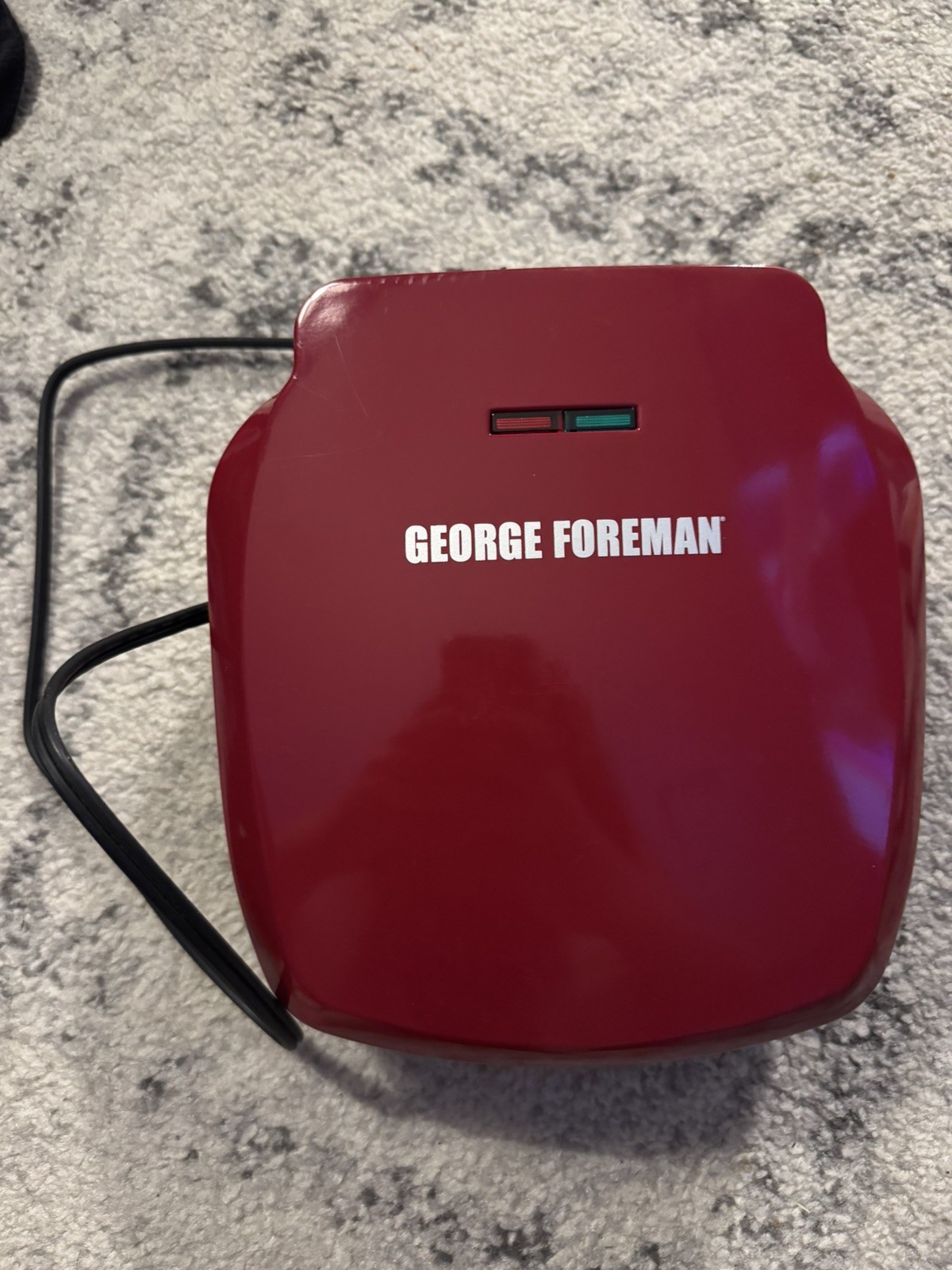 George Foreman Red Countertop Grilling Machine GR320FRC, Non-Stick, 760Watts
