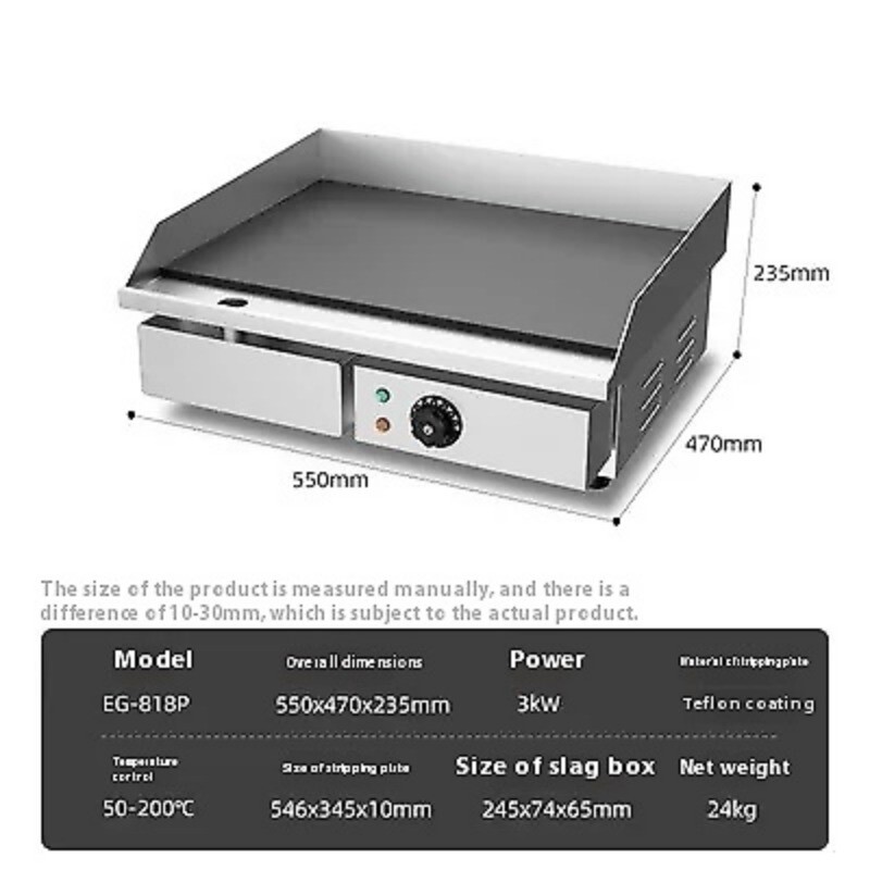 Barbecued Iron Plate Electric Grill Japanese Frying Equipment Steak Machine
