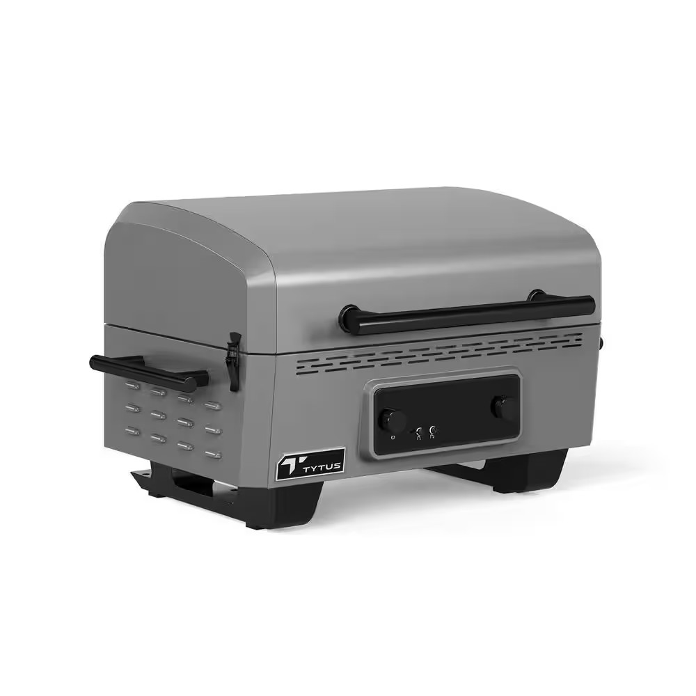 Emberwood Portable Electric Griddle and Grill in Gunmetal Gray
