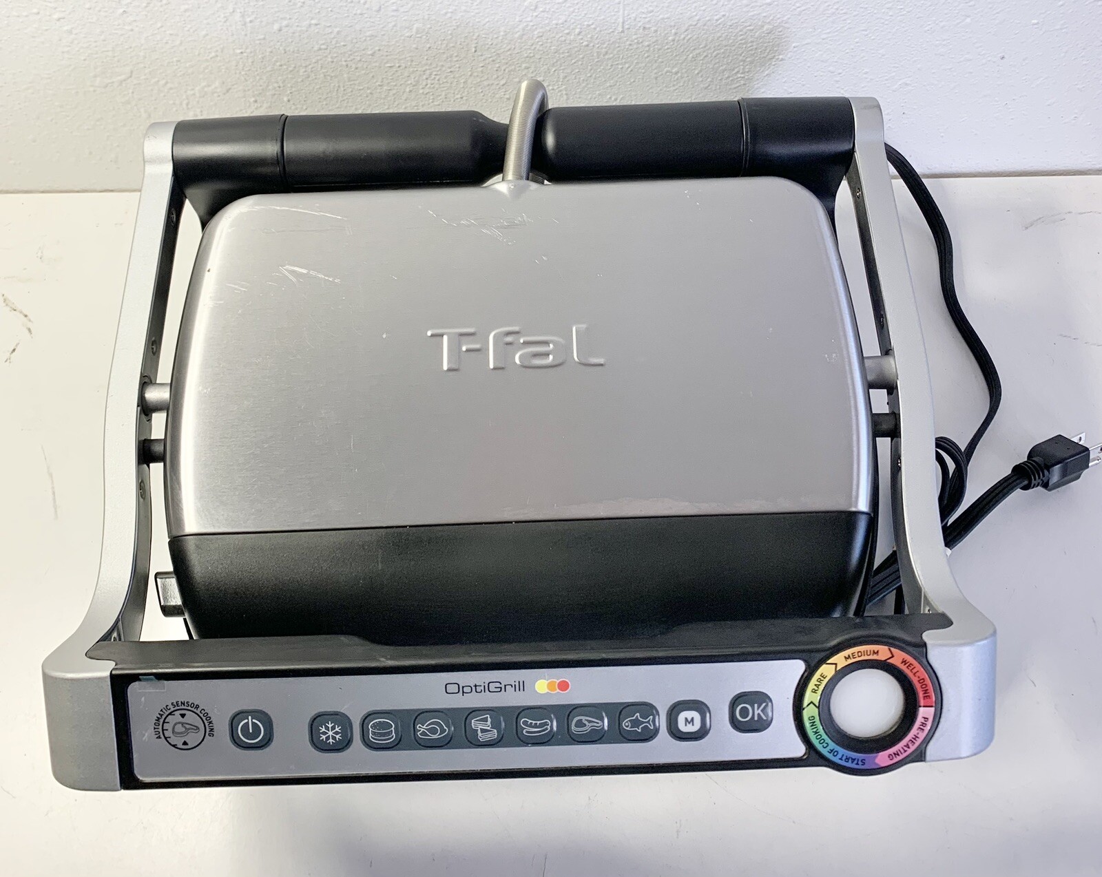 T-Fal OptiGrill 8351s1 Meat Grill Automatic Sensor Cooking Steak Fish
