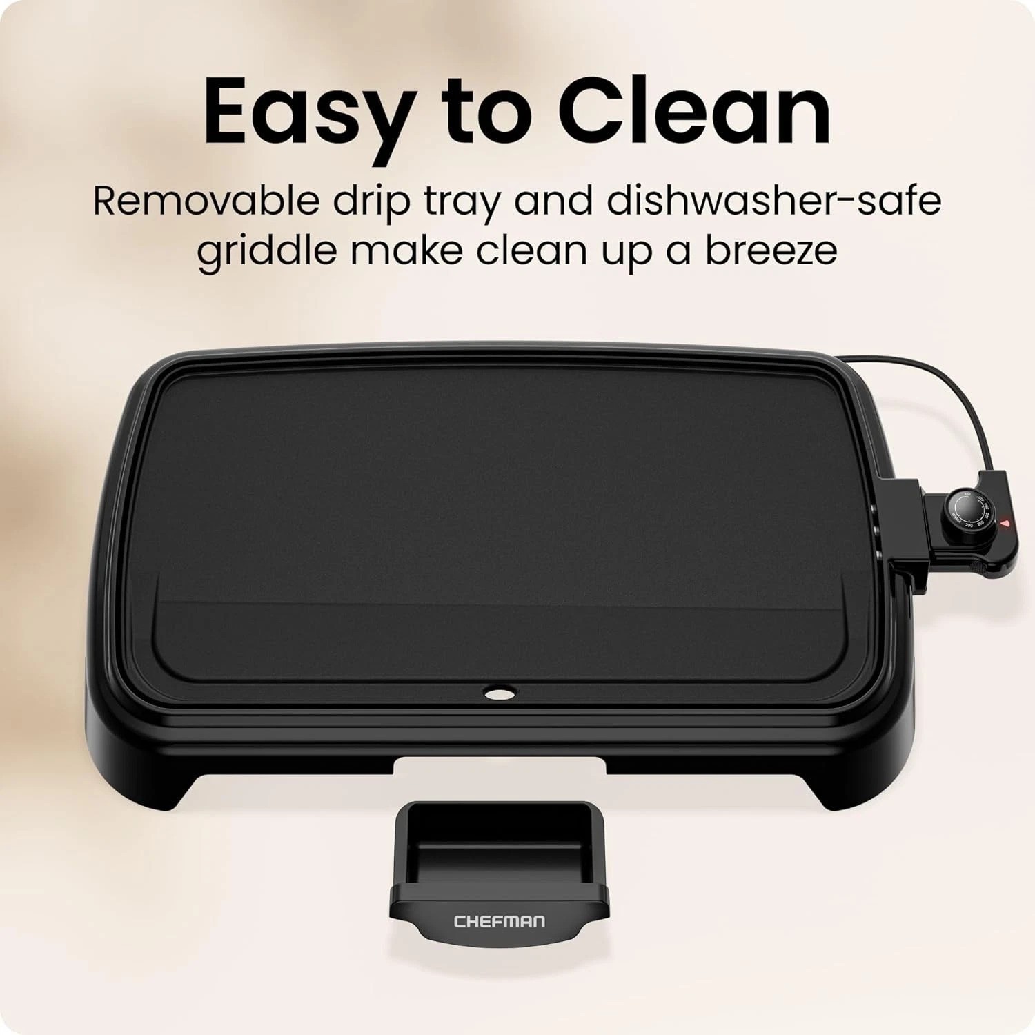 Versatile 1500 Watt Electric Griddle – Adjustable Temp & Large Cooking Surface
