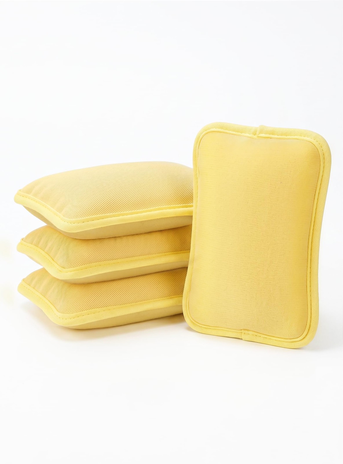 MEKER 4 PCS Grill Replacement Head, Yellow (NO Brush) Yellow-4 Pads