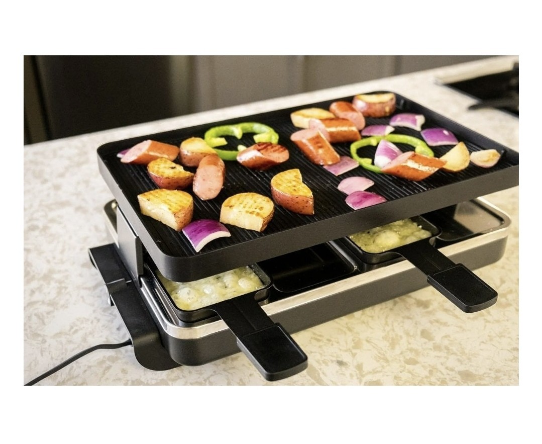 SWISSMAR 8-PersonRaclette Party Grill KF-77041 (Was A Display/Never Used/NoBox)