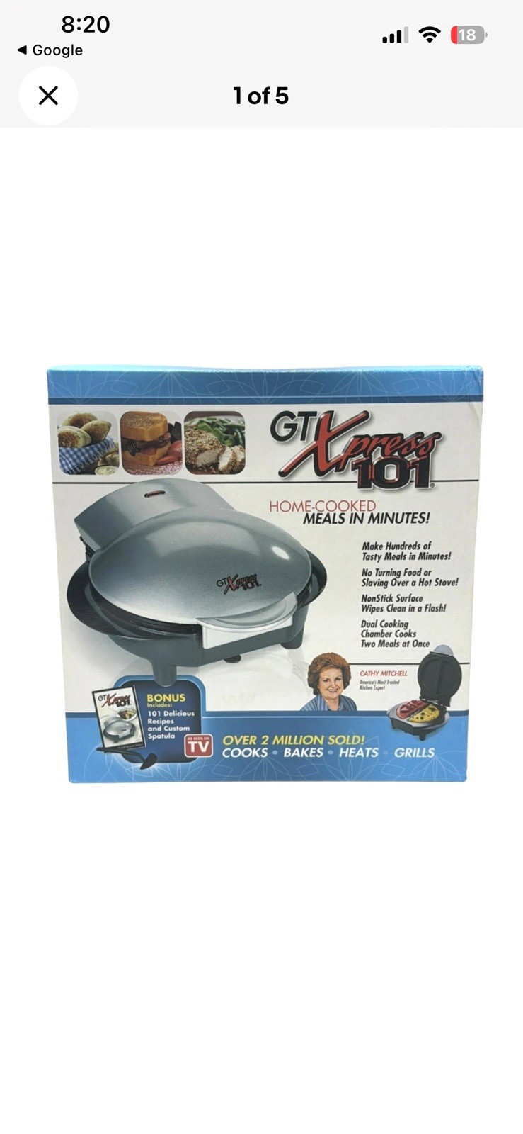 GT Xpress 101 Electric Sandwich Maker Breakfast Cooker (08-03309) Tested