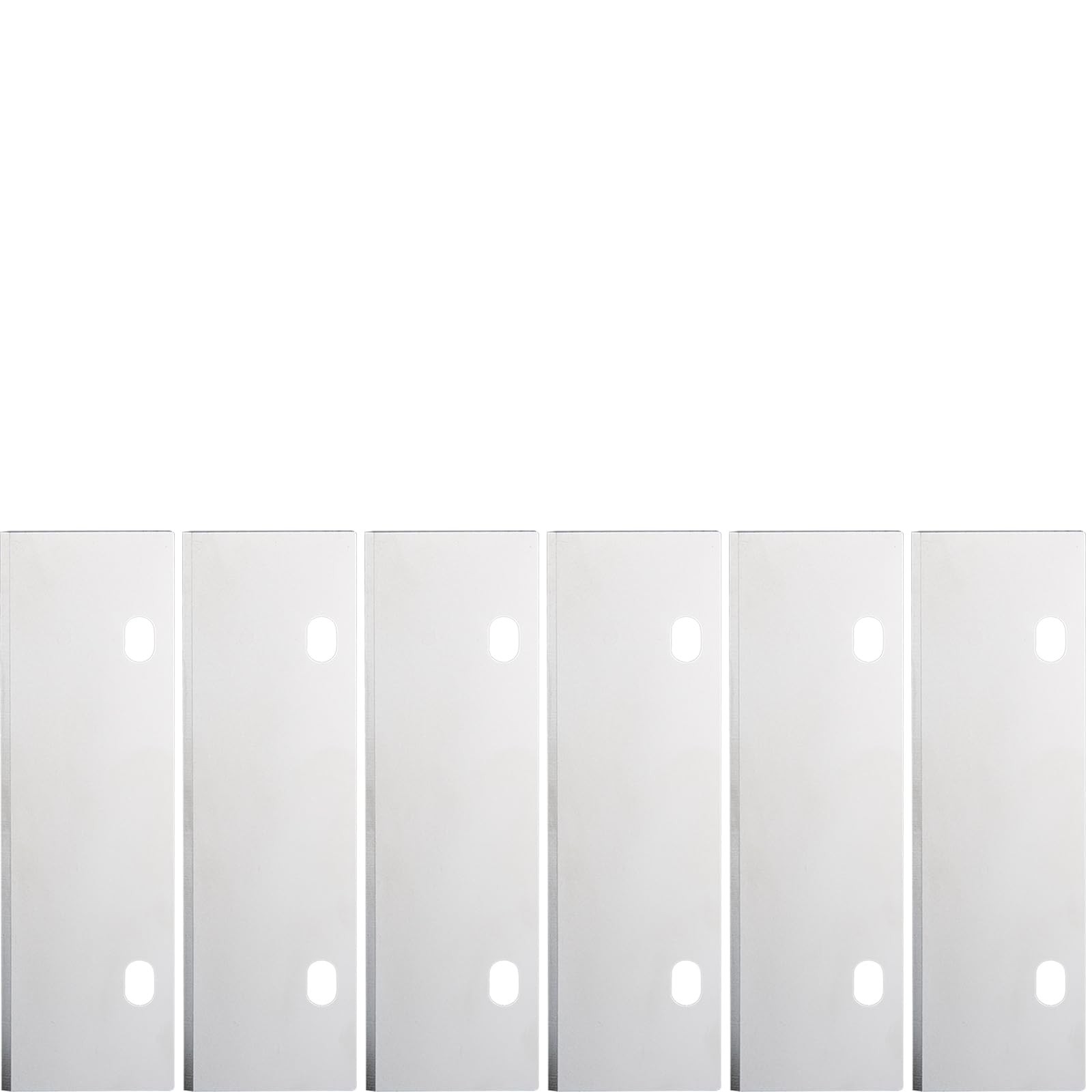 SEP SHIZHI 6 Pcs Grill Scraper Replacement Blade, 6 inch Stainless Silvery